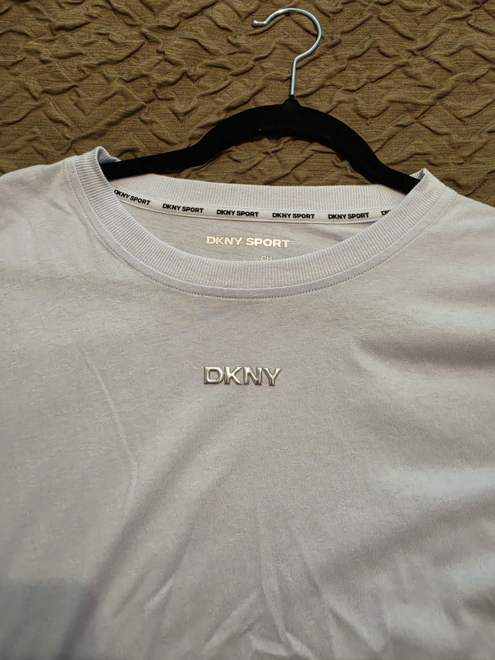 DKNY Sport Light Blue Short Sleeve Logo Tee NWT - LARGE